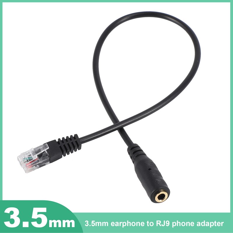 Штекер 3,5 мм к RJ9 для гарнитуры iPhone для кабеля телефона Cisco Office