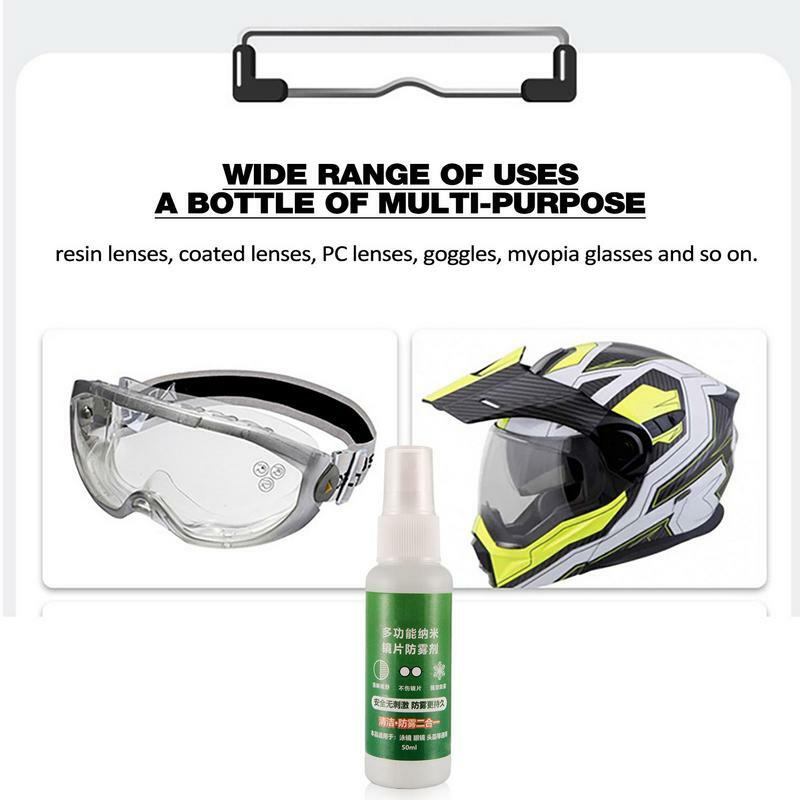 Anti Fog Spray Lens Cleaner Spray And Glass Cleaner Clear Sight Long Lasting Defogger Spray For Camera Lenses Glasses Mirrors