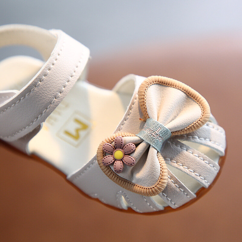 Sandália borboleta de bebê, sapato de caminhada princesa, sola macia, antiderrapante, first walkers, criança pequena, menina, 0-3 anos, verão