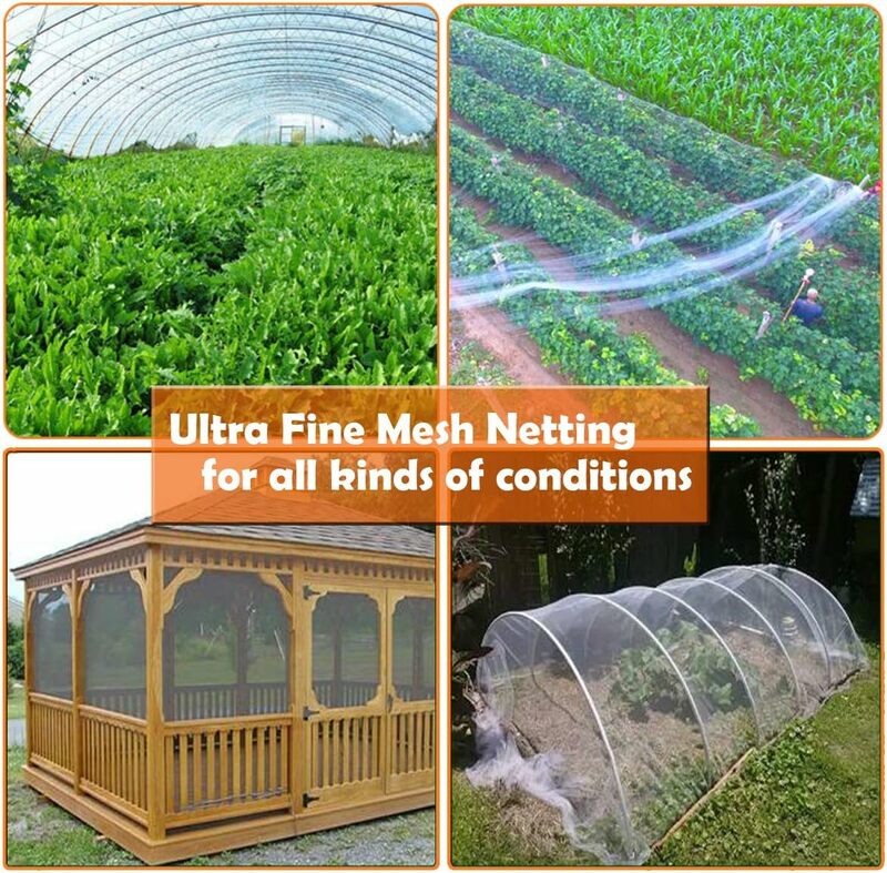 Insect Plant Protection Net Vegetable Flower Fruit Care Cover Network Greenhouse Protective Pest Control Anti-Bird Net