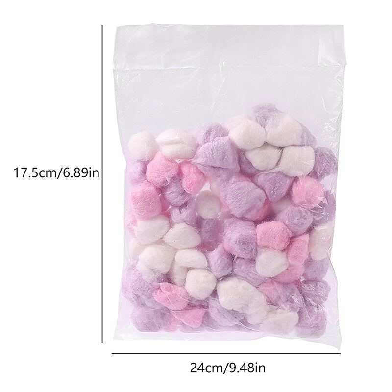 100Pcs/pack Nail Polish Remover Cotton Balls Manicure Cleaner Supplies Manicure Gel Remover Phototherapy Glue Cotton Ball