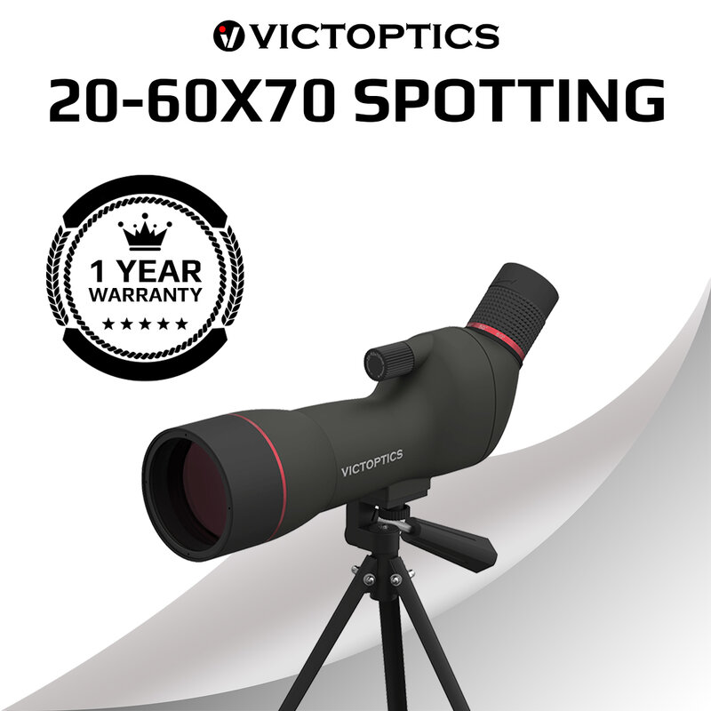 Victoptics 20-60x70 Lightweight Spotting Scope BAK7 Prism Fully-multi Coated With Tripod For Bird Watching & Wildlife Viewing