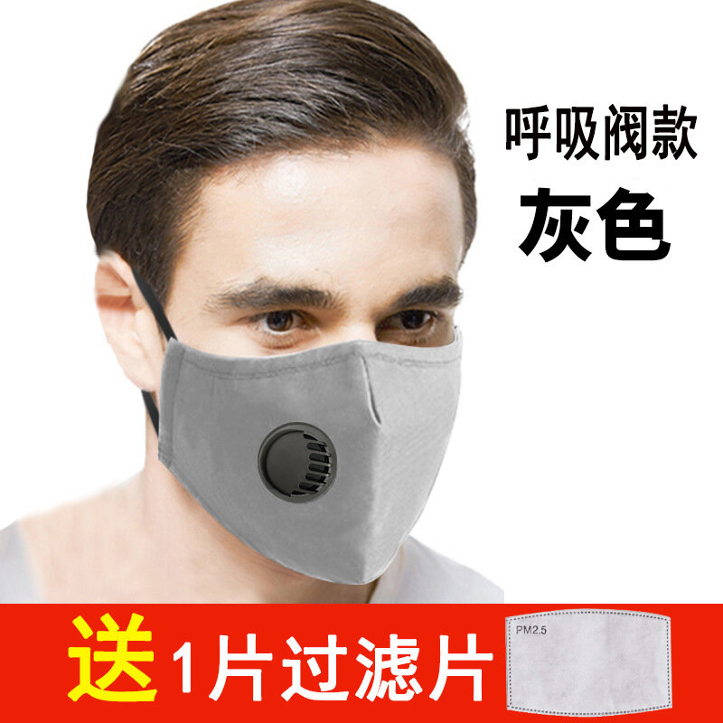 Zwart PM2.5 Mond Masker Anti Stofmasker Winddicht Mond-Moffel Bacteriën Proof Griep Gezicht Maskers