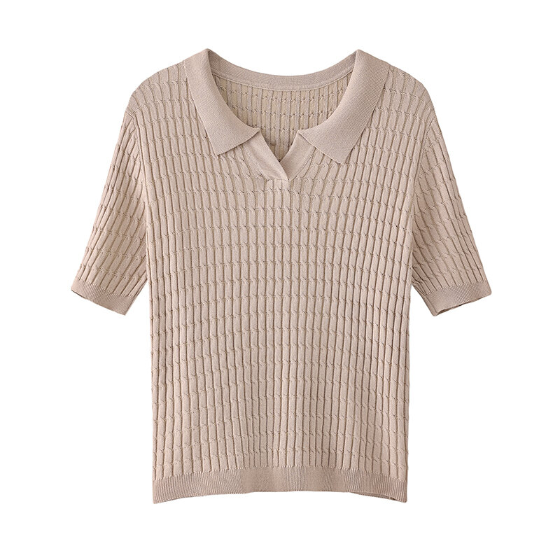 女性用半袖セーター,ナイトウェア,無地,女性用,新品,春夏