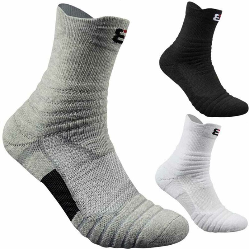 Mann Basketball Socken verdickte Socken mittellange Woll schlaufe Baumwolle Outdoor-Sports ocken Ausverkauf Großhandel Drop Shipping