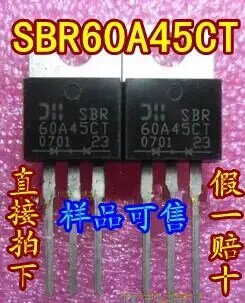 5 pièces par unité SBR60A45CT TO220