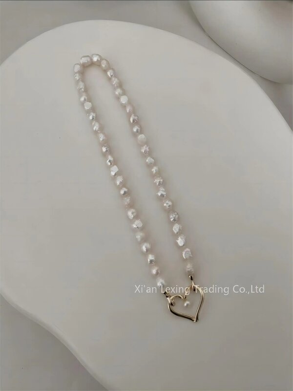 S925 чистое серебро золото сердце желание узор ожерелье/браслет