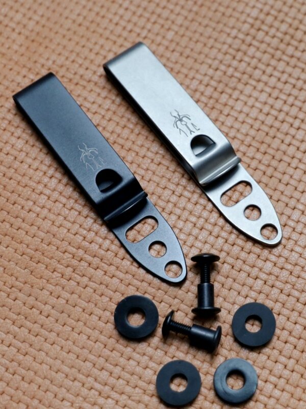 Titanium Hunting Knife Scabbard Kit, Tek Lock Belt Clamp para K Bainha Kydex, cinto de cintura Clip, Holster Clamp, 1Pc