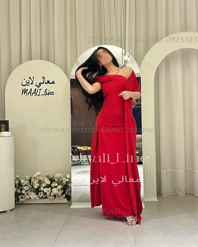 Красное Длинное пляжное вечернее платье, прямые популярные платья с Боковым Разрезом, длиной до пола, без бретелек, длинная шаль, сексуальное женское платье для выпускного вечера, 2024
