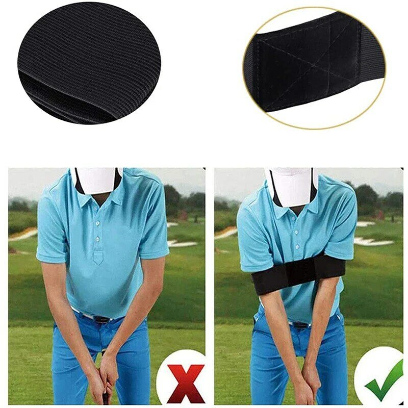 Vendita calda professionale elastico Golf Swing Trainer fascia per braccio cintura allineamento dei gesti aiuto per l'allenamento per la guida pratica