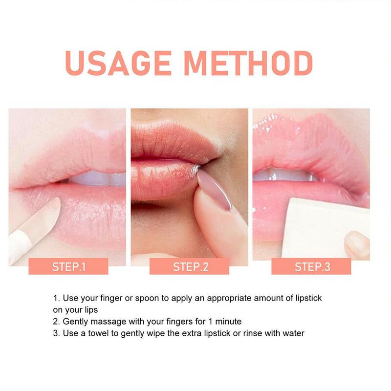 Lip Scrub Repair Dead Skin Exfoliating Fade Lines Anti Dryness Hydrating Anti Peeling Cracked Brighten Pigment Massage Cream 30g