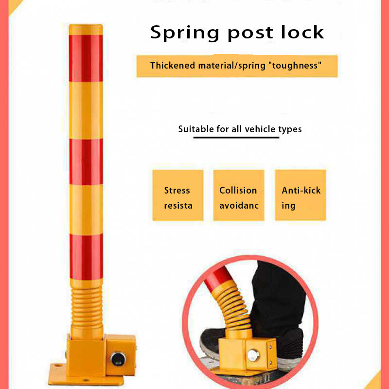 Column parking space lock ground lock thickened anti-collision movable road pile garage parking space occupancy parking pile gar