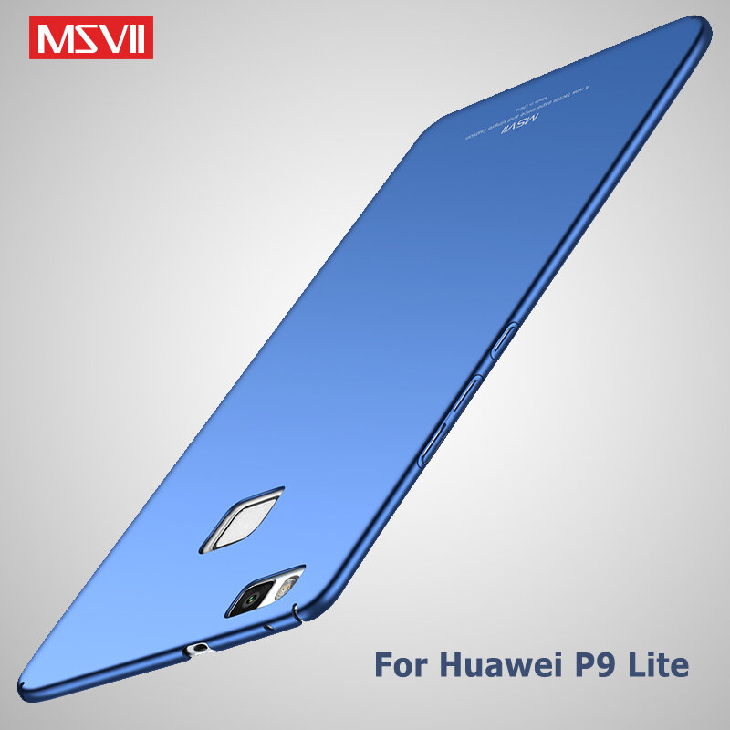 Per Huawei P9 custodia MSVII custodia rigida Ultra sottile per PC smerigliata per Huawei P9 Lite P 9 P9Lite custodie antiurto
