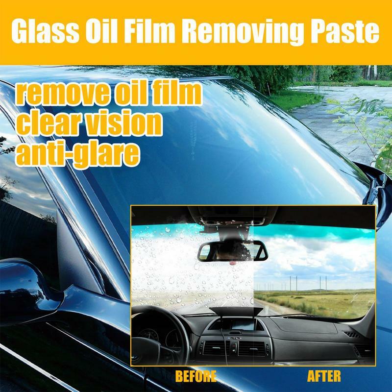 Dissolvant de film d'huile, agent de revêtement de film pour le verre intérieur automobile, décapant de verre portable, taches d'eau, 50g