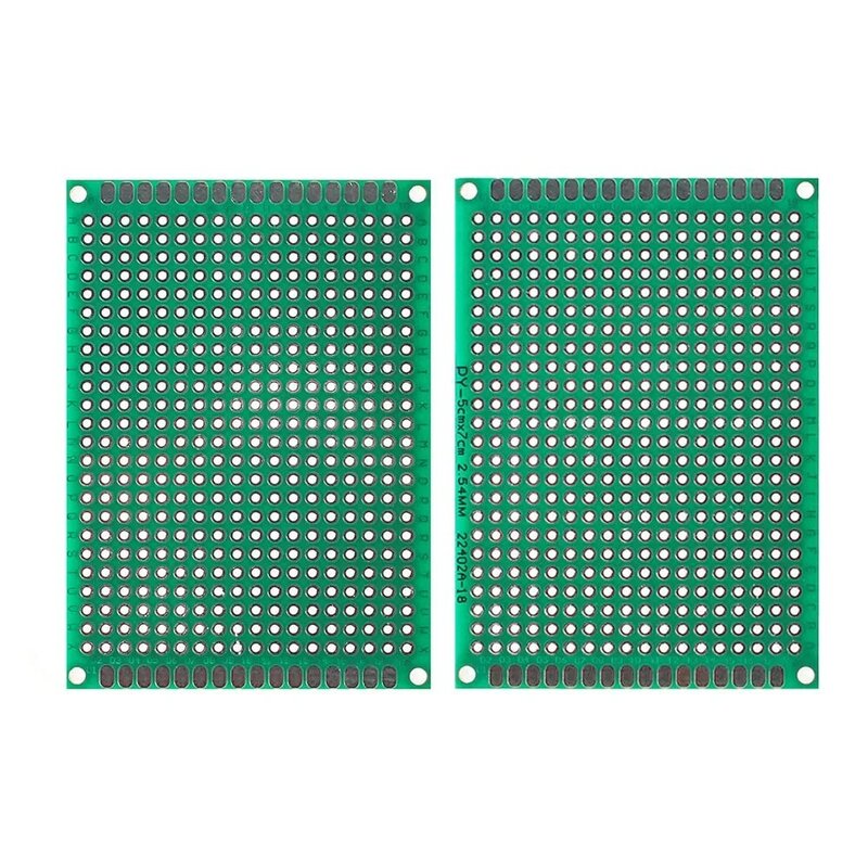 10Pcs 5*7Cm Printplaat Groen Diy Belangrijkste Boards Dubbelzijdig Prototype Pcb Universal Board