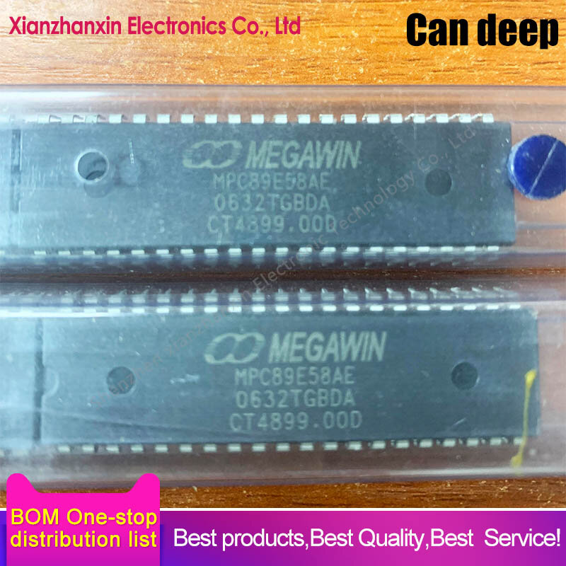 Microcontrôleurs IC DIP-408 bits, 2 à 10 pièces/lot, MPC89E58