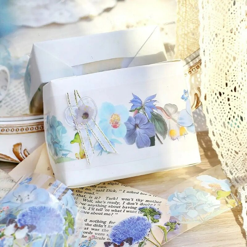 Stationery Diary Laptop Album DIY Crafts Tapes Album Decorative Stickers Adhesive Diary Stickers Assorted Flower PET Tape