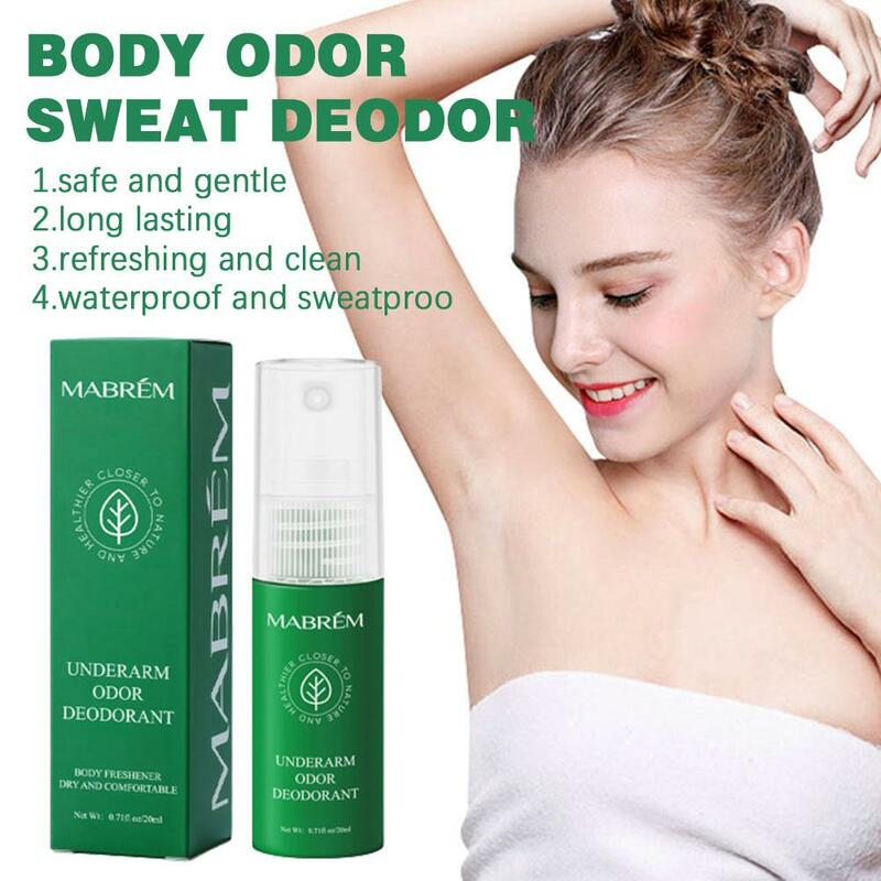 MABREM-desodorante corporal para el cuidado de la piel, para el sudor de Perfume espray, elimina el Aroma, elimina el olor de la piel y la axila, duración de 20ml, L9Z3