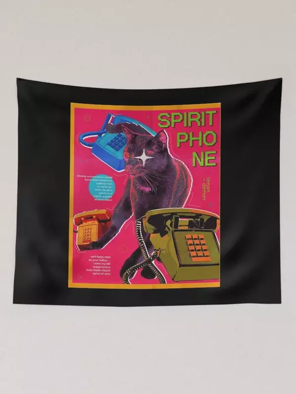 Spirit Phone-гобелен с изображением лимона, демона, украшения для спальни, дизайнерский гобелен для комнаты