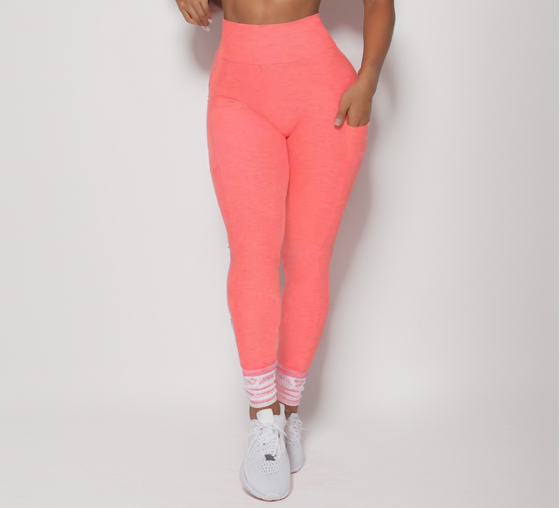 Женские Леггинсы для йоги с высокой талией и карманами, непрозрачные штаны для занятий спортом, бега, йоги