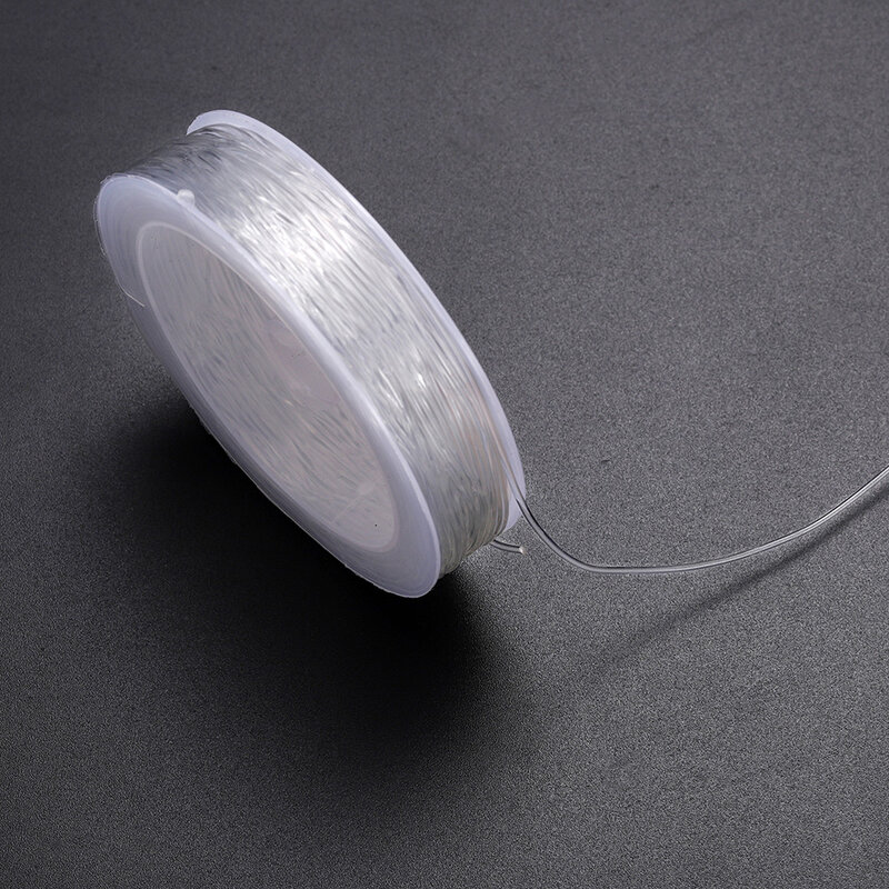 Fil élastique pour perles, 0.4-1.0mm, ficelle commandée, ligne d'artisanat en fibre pour bijoux, cadres de bricolage, bracelets de perles de poney