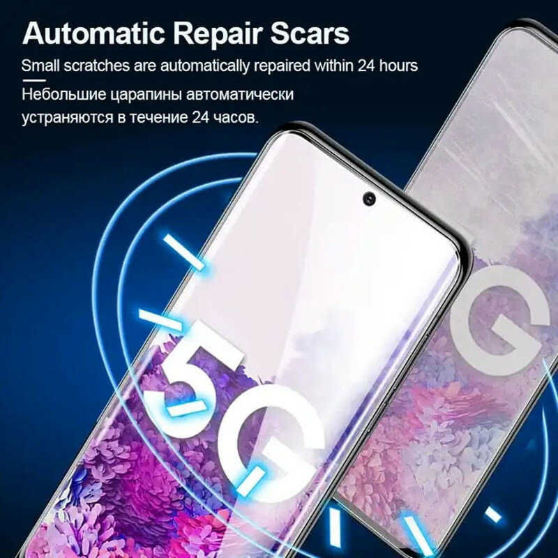 Película de hidrogel para móvil, Protector de pantalla para Samsung Galaxy S23, S20, S21, S22 Plus, Ultra Note 20, 9, 10 Plus, A52S, A30, A53, A51, A50, A21S, 1 a 5 unidades