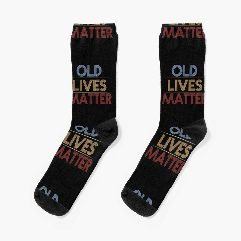 Old Lives Matter Kaos Kaki hiphop floral kaus kaki wanita pria