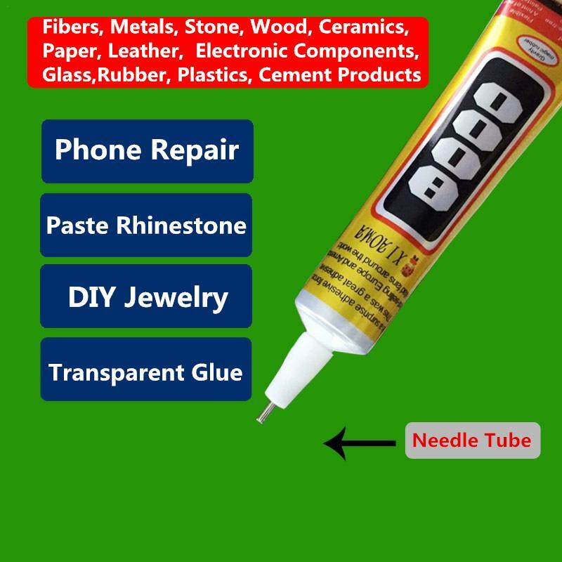 E8000 50ml Liquid Glue Super Strong Multipurpose Adhesive Jewelry Crafts Crystal Rhinestone DIY Fix Phone Screen Glass Nail Gel