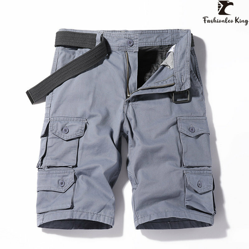 Summer Classic Men's Brand Cargo Shorts Man Multiple Pockets Casual Cargo Pants