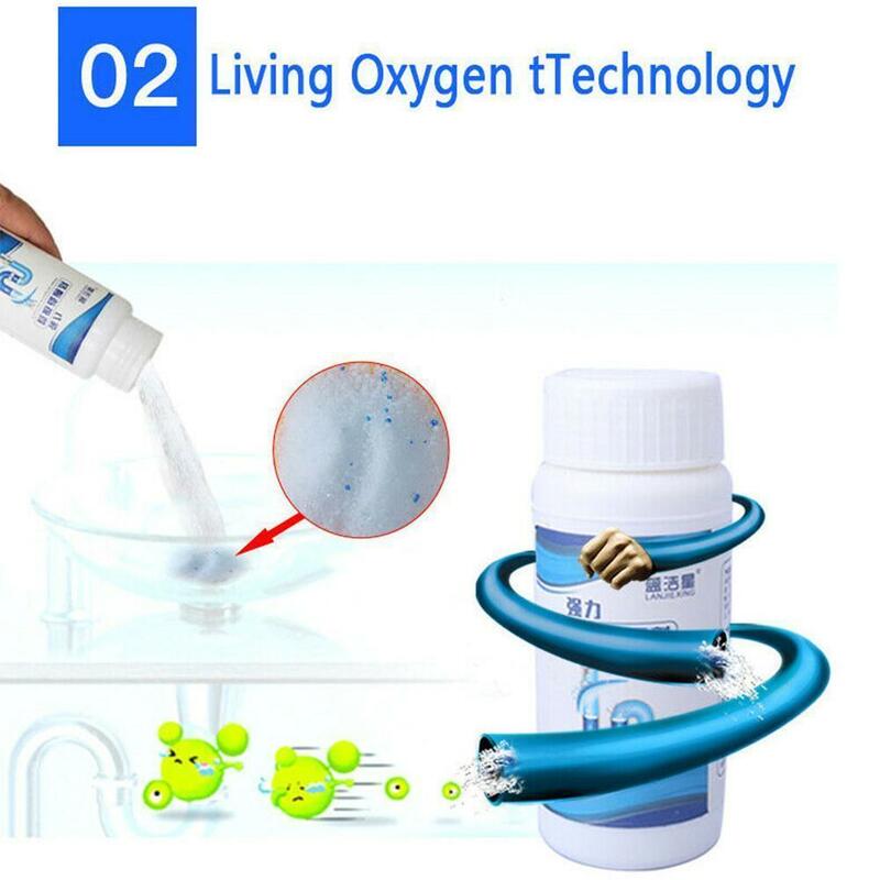 Kitchen Pipe Dredge Agent Sink Bathroom Cleaning Deodorization Toilet Sink Strong Dredge Cleaner Sewer Hair Floor Drain