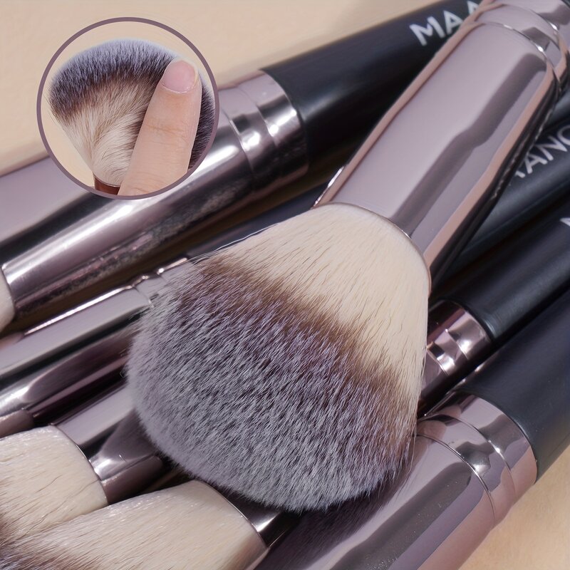 Maange 30 Stuks Professionele Make-Up Borstel Set Foundation Concealers Oogschaduwen Poeder Blending Borstels Beauty Tools Met Tas