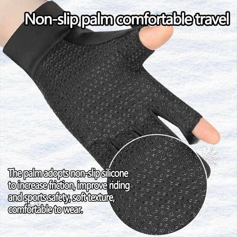 Gants thermiques imperméables à doigts complets pour hommes et femmes, gants de neige chauds, écran tactile, cyclisme en plein air, conduite, hiver