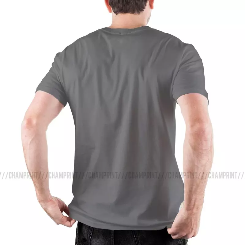 Винтажная Мужская футболка с круглым вырезом, в стиле ретро