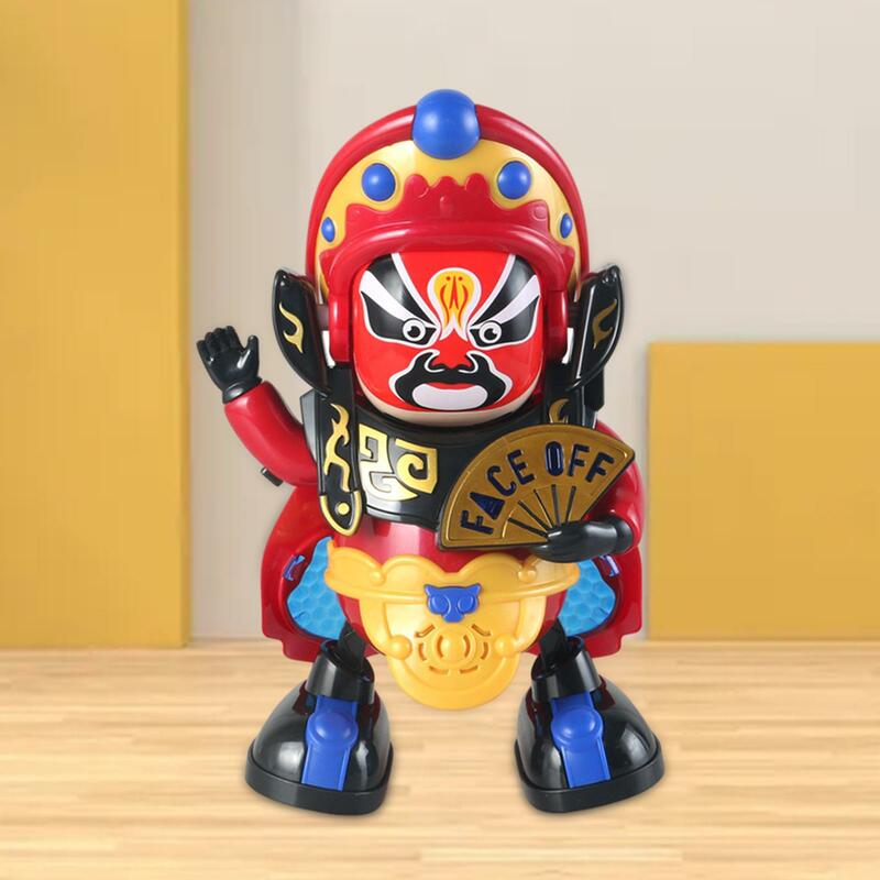 顔を変えるロボット人形、顔が変わる中国の芸術、電気の子供のおもちゃ、中国のおもちゃ