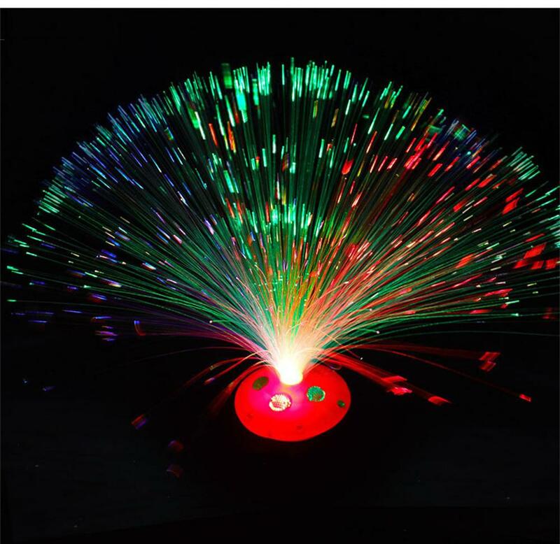 Lampe ciel étoilé USB à fibre optique multicolore, lumière LED Shoous, lampe de bureau, décoration de vacances créative, lampe de camping