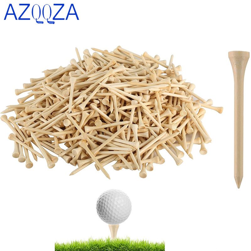 100/300Pcs Tees Golf Tees Bamboo Tee Golf Balls Holder 3 Sizes 54mm,70mm,83mmAvailable Stronger than Wood Tees Drop Ship