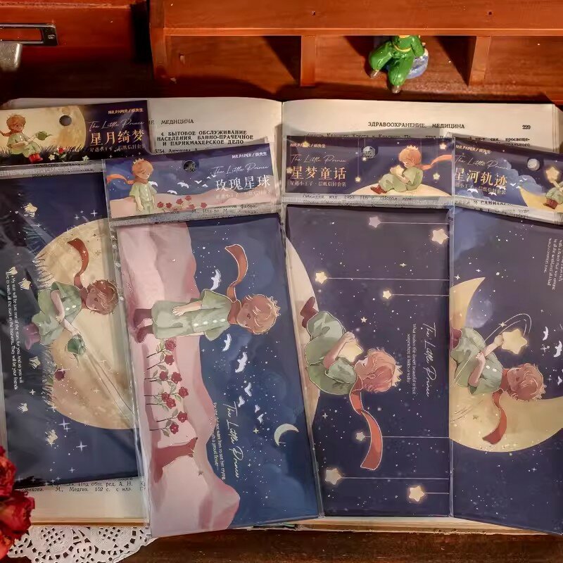 Der kleine Prinz themen orientierte Umschlag & Brief papier 8 exquisite gedruckte Muster elegantes romantisches Geschenk für Kinder und Freunde
