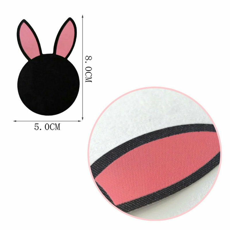 Invisible Disposable Breast Patch clover cute bunny Satin Fashion Breast Chest Stickers luminous Bara Nipple Covers