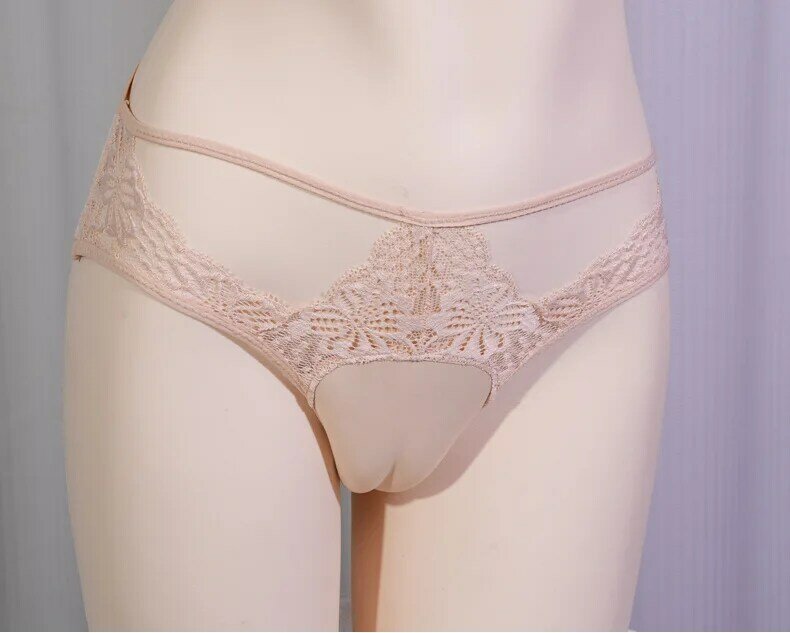 Fake Underwear Lace Sexy Hidden Wrap Lower Body Anti Penetration Male To Female Erection Pants