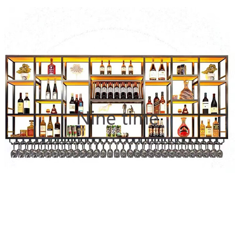 Club Bottle Wine Cabinets Living Room Liquor Drink Industrial Bar Cabinet Retail Unique Armoire Vitre Wijn Kast Home Equipment