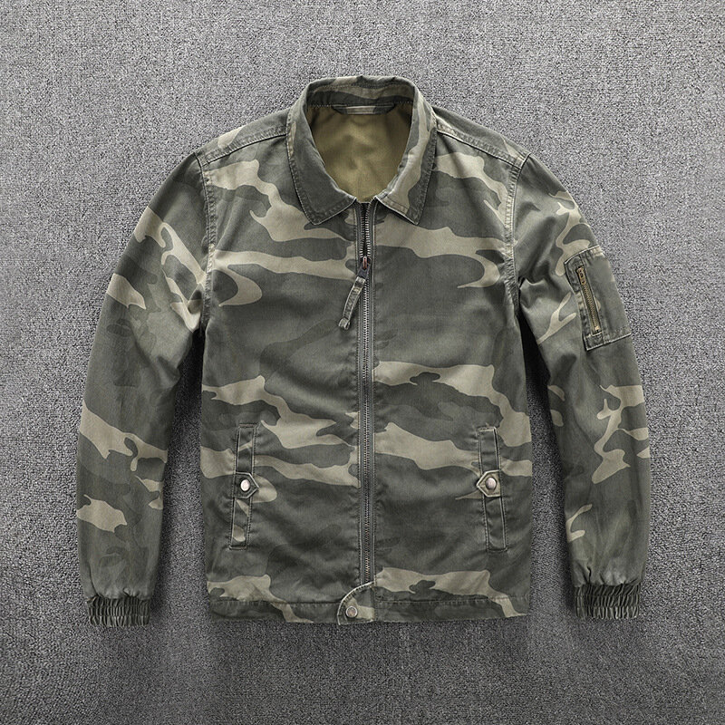 Giacca Casual da uomo nuova autunno giacca Cargo mimetica militare moda capispalla primaverile Plus Size cappotto da uomo sciolto giacca da trekking