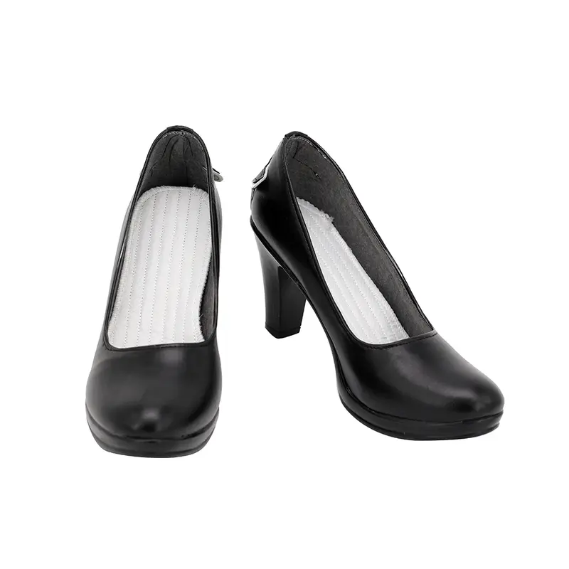 NieR Re[in]-zapatos de Cosplay de clavel 2B, zapatos de tacón alto personalizados para niñas, accesorios de Cosplay de Halloween