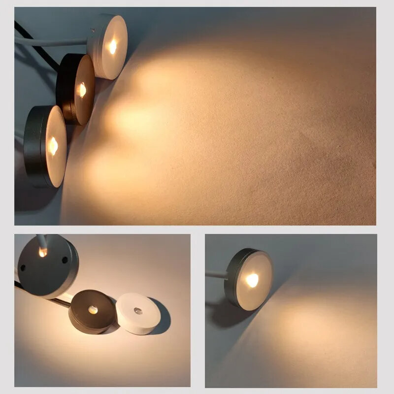 Mini Plafondlamp Sieraden Vitrinekast Inzamelkast Kleine Schijnwerper Binnen Ultradunne 8Mm Eenvoudige Nachtlamp