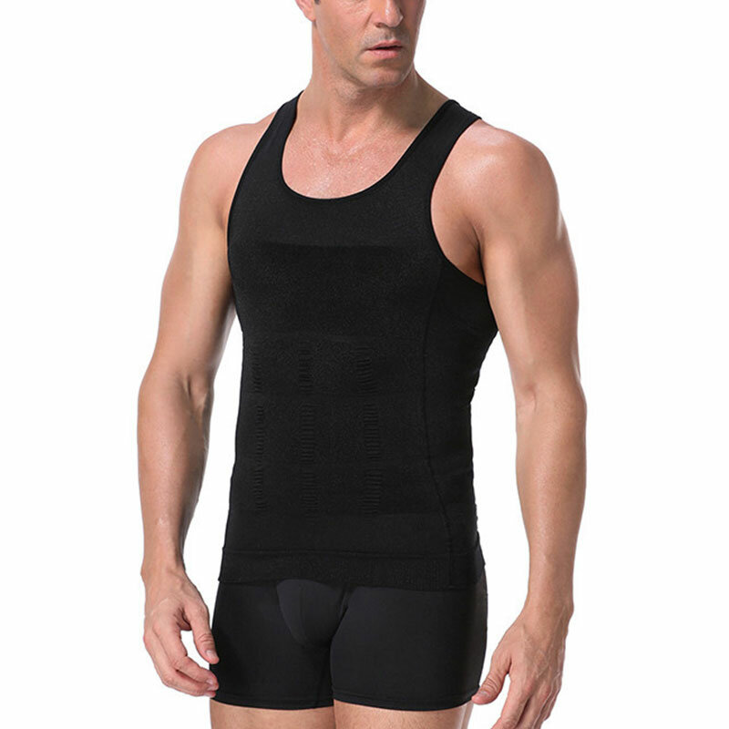 Be-In-Shape Men che dimagrisce Body Shaper vita Trainer Vest corsetto Tummy Control Posture Shirt correzione della schiena addome canotta