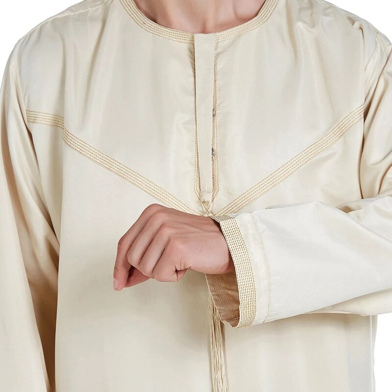 Ropa de moda para hombre, vestido árabe musulmán Abaya Ramadán Jilbab Khimar, caftán marroquí Hijab, túnica larga, 2021