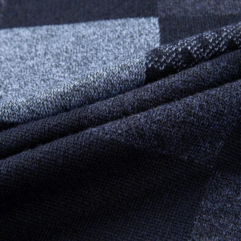 남성용 격자 무늬 프린트 긴팔 스웨터, 캐쥬얼 라운드 넥, 다목적 풀오버 니트 스웨터, 패션, 2023 신상