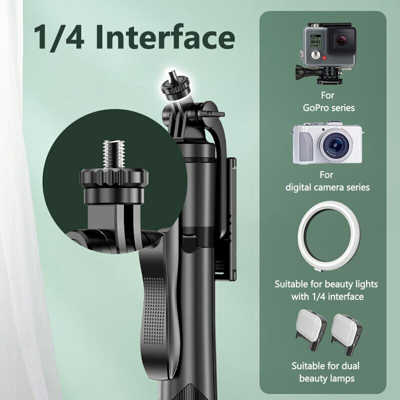 INRAM-L16 kabellose Selfie Stick Stativ Stand faltbares Ein beins tativ für Gopro Action Kameras Smartphones balancieren stetiges Schießen live