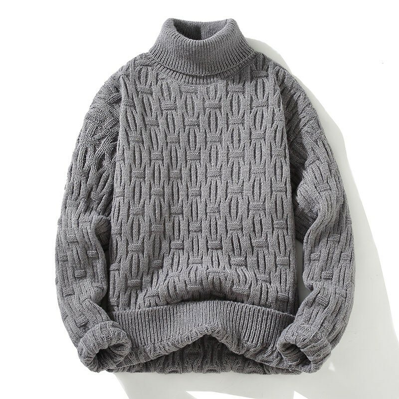 New Men's Classic Fashion Printed Elastic Pullover 2023 Autumn/Winter Men's Casual Loose Warm High Quality Sweater 3XL