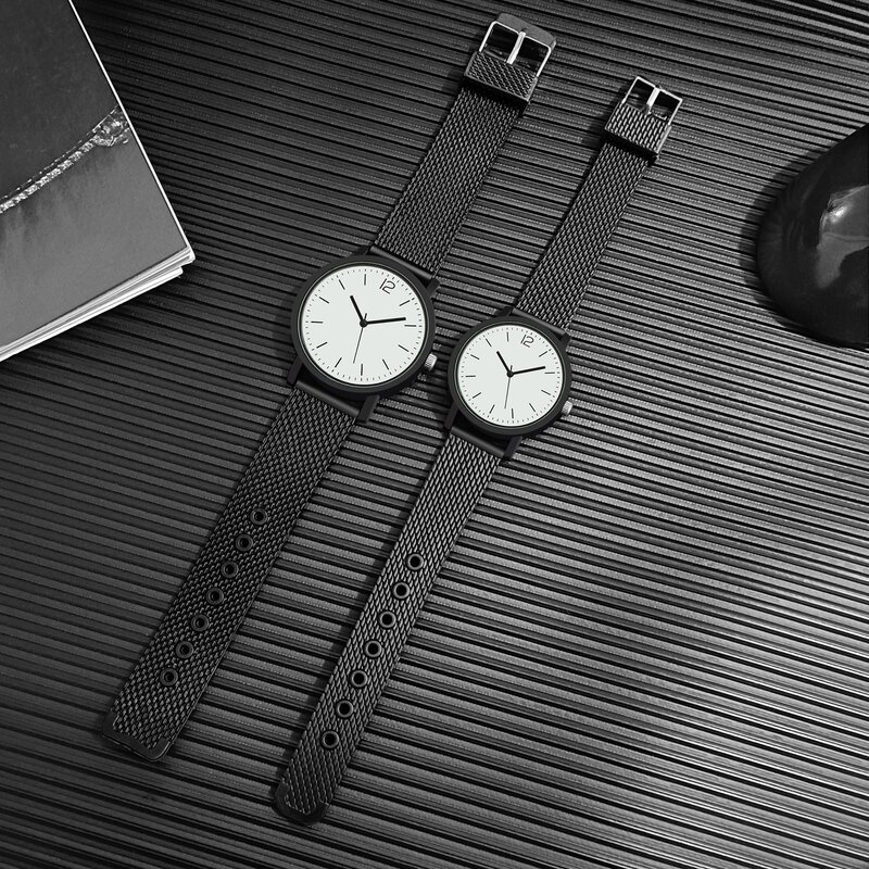 Reloj de cuarzo Simp Digital para hombre y mujer, pulsera de silicona, regalo para pareja, sofisticado y elegante