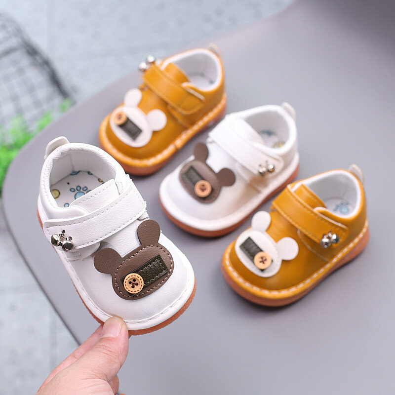 Scarpe da bambino morbide chiamate Cartoon Animal Baby Walking Shoes 1-3 anni All Match scarpe per bambini primavera e autunno